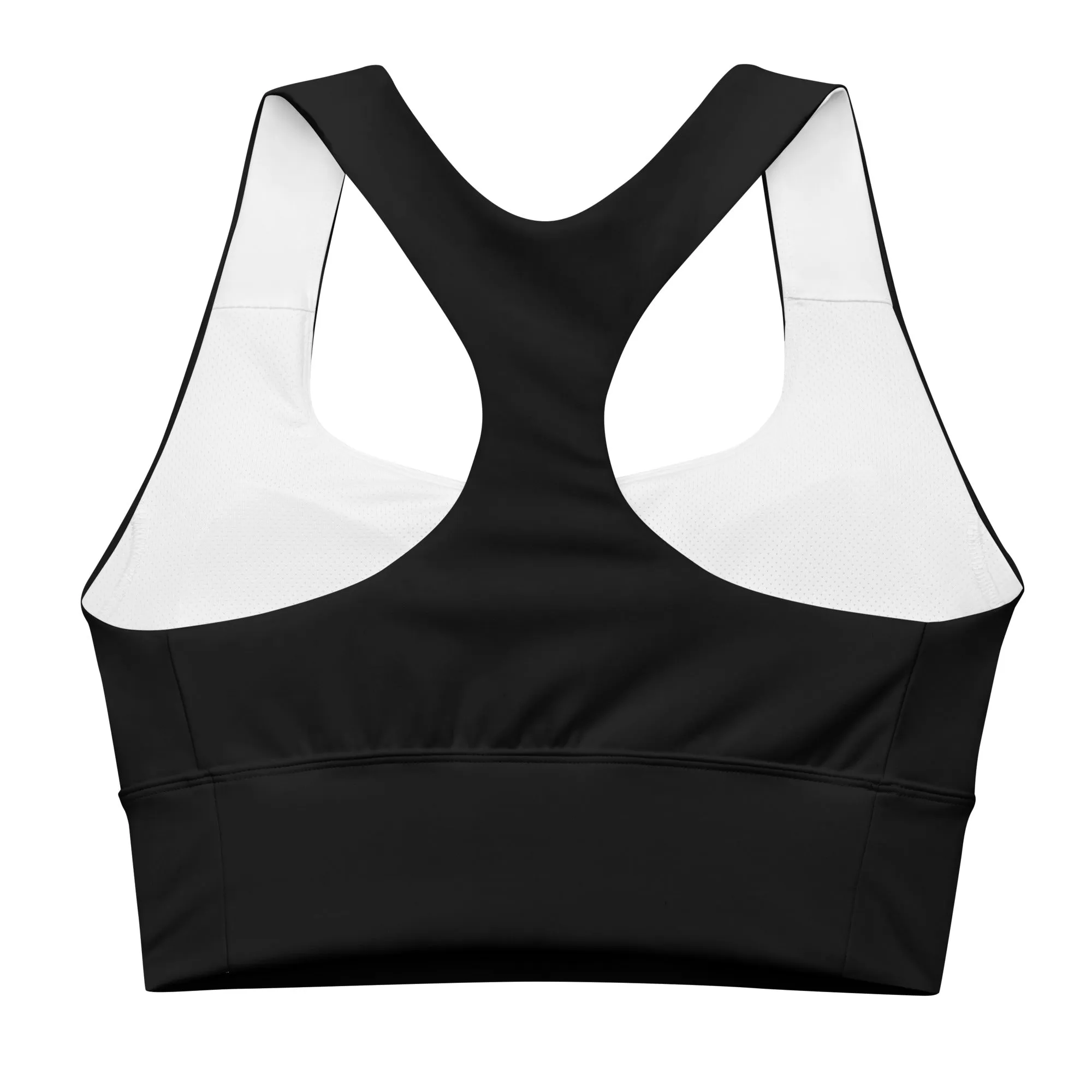 Longline sports bra Black