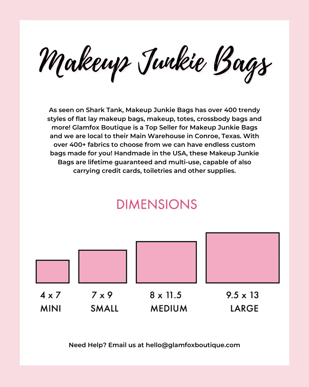 Makeup Junkie Bags - Spring Palms Flat Lay [Pre-Order]