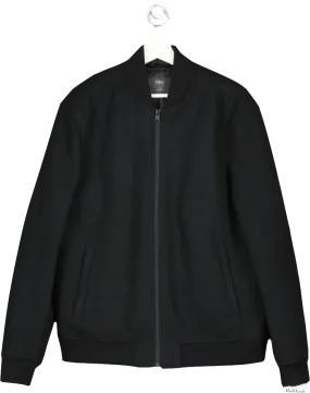 M&S Black Bomber Jacket UK L