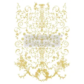 Manor Swirls - Gold Foil - Kacha