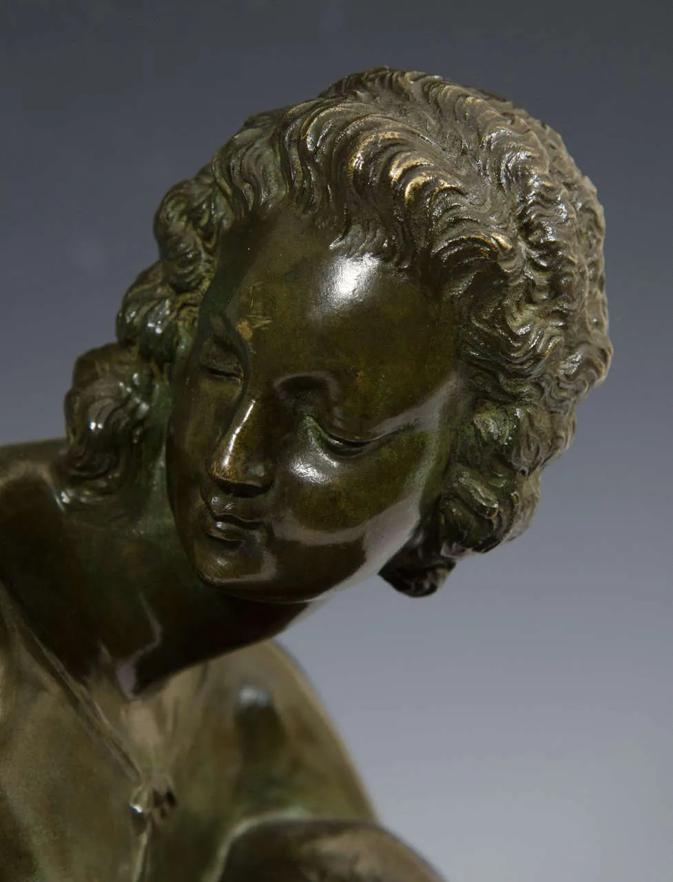 Marcel-Andre Bouraine Figurative Bronze Sculpture of a Woman