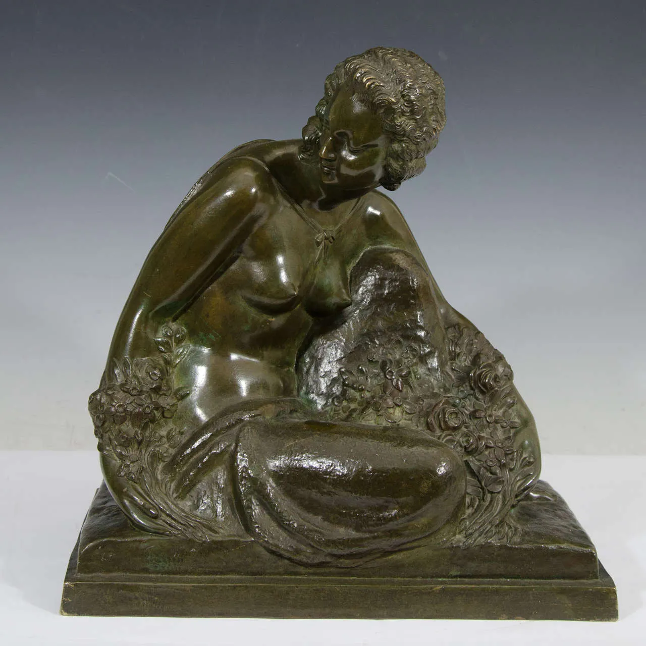 Marcel-Andre Bouraine Figurative Bronze Sculpture of a Woman