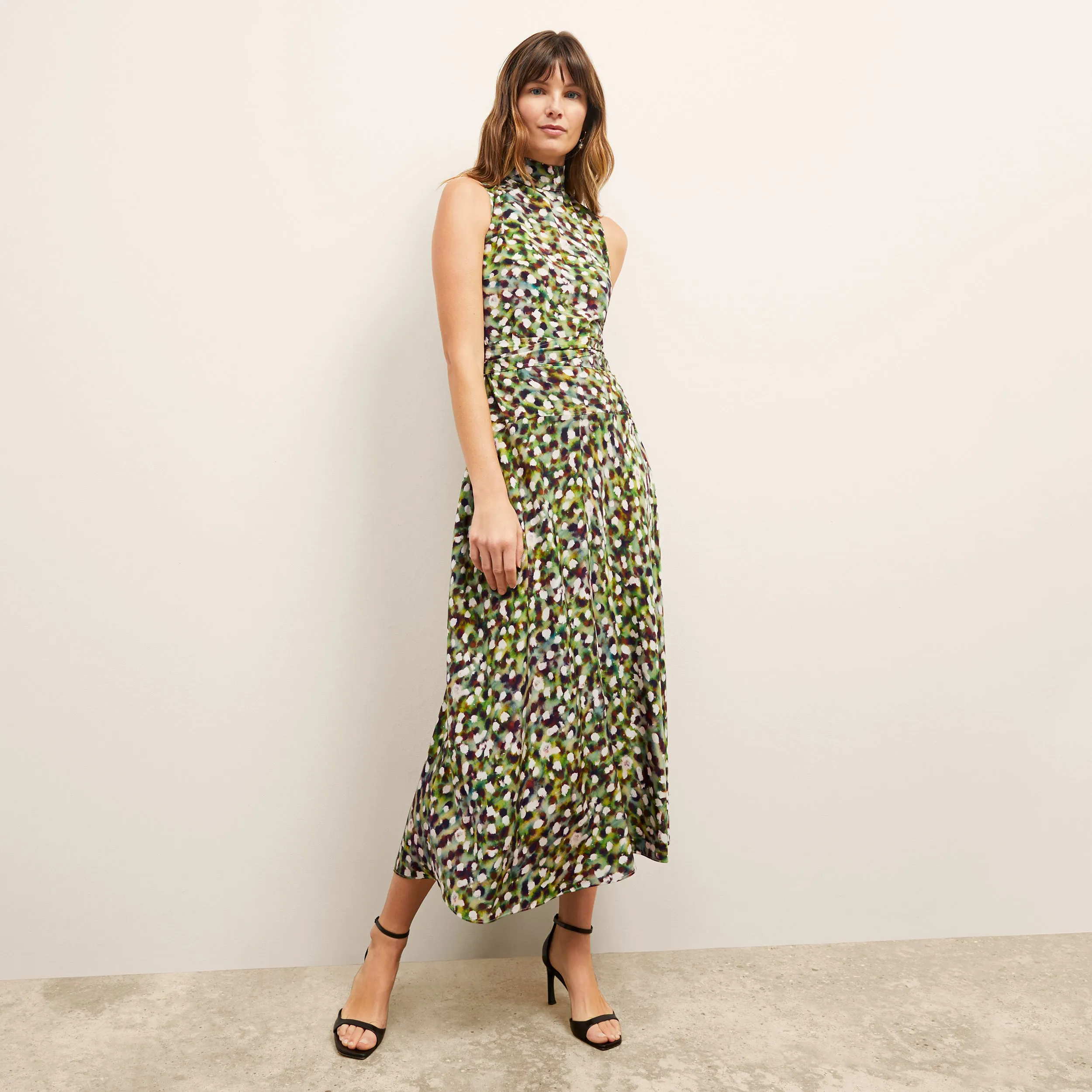 Martina Dress - Washable Silk :: Spotlight Print