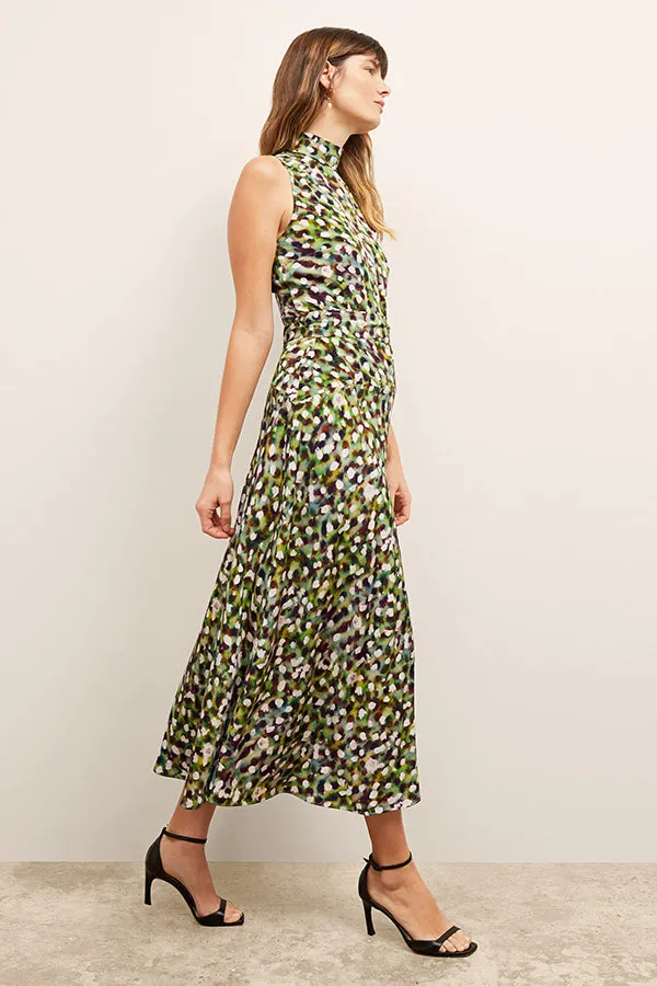 Martina Dress - Washable Silk :: Spotlight Print