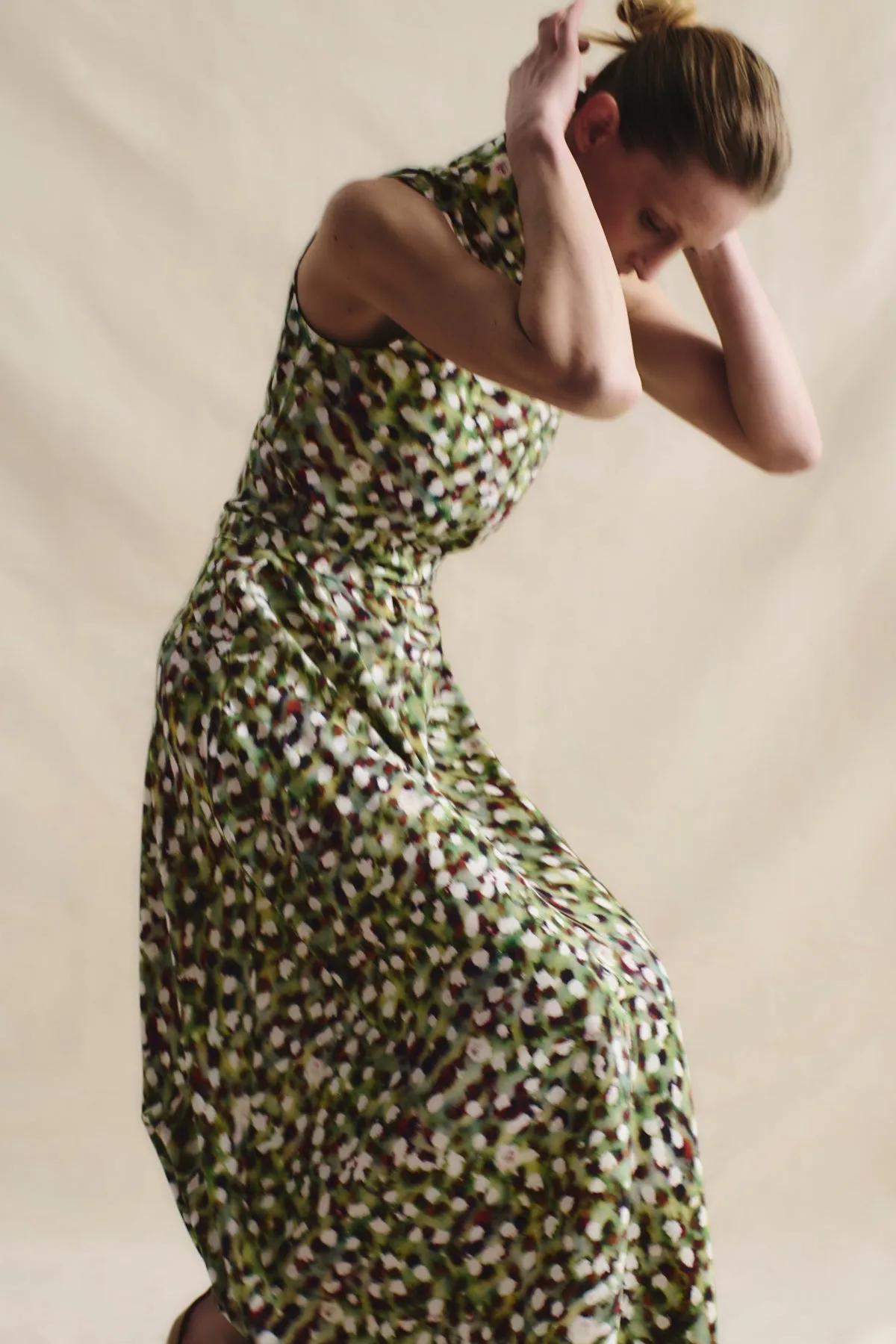 Martina Dress - Washable Silk :: Spotlight Print