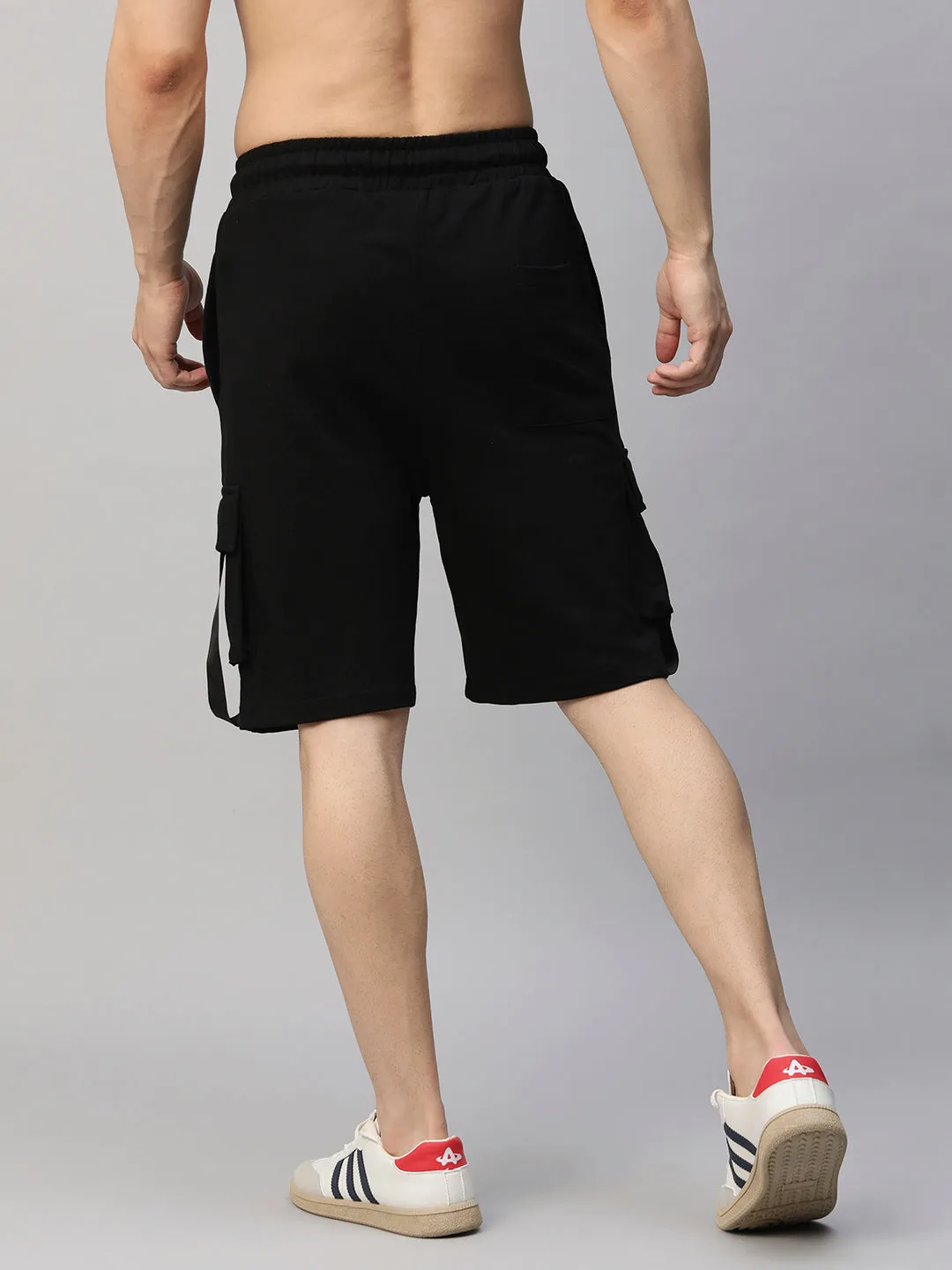 Mens Cargo Shorts - Black