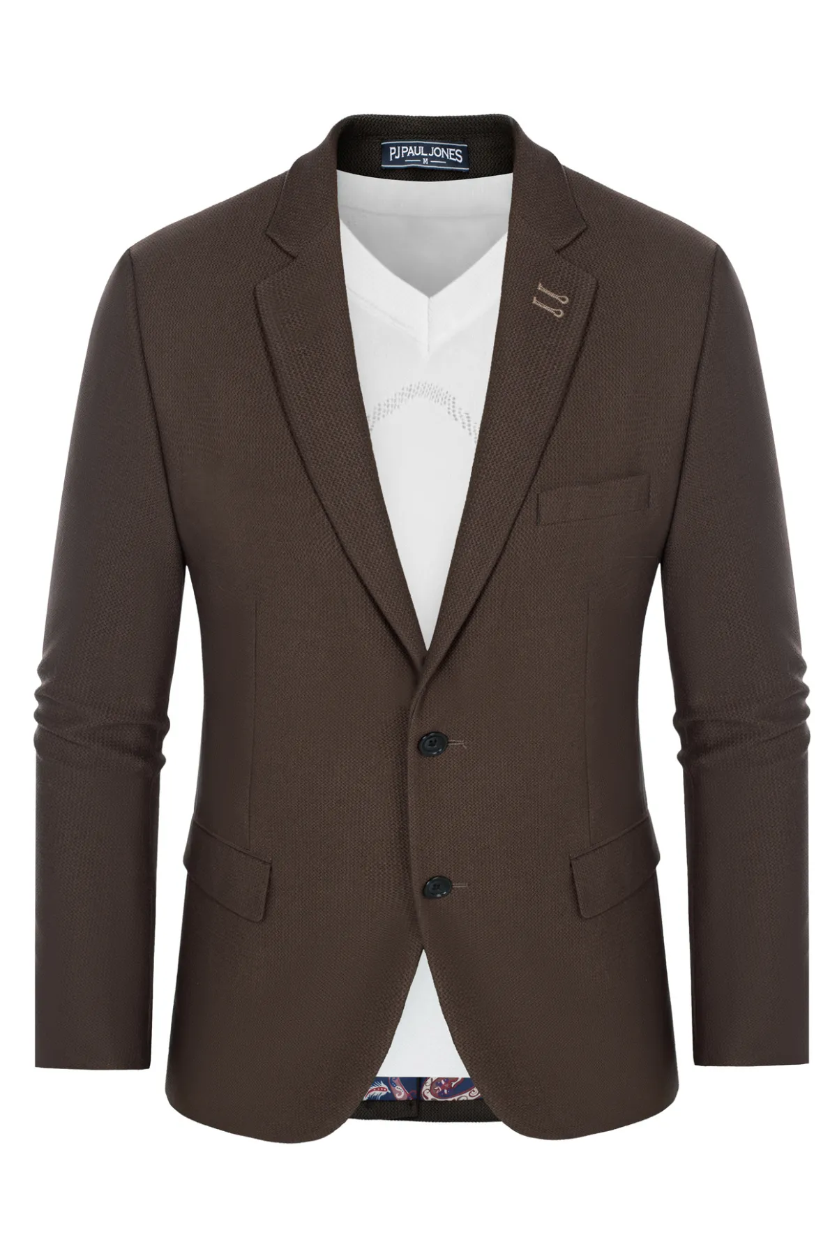 Mens Casual Blazers Lightweight Two Buttons Business Sport Coat Jackets