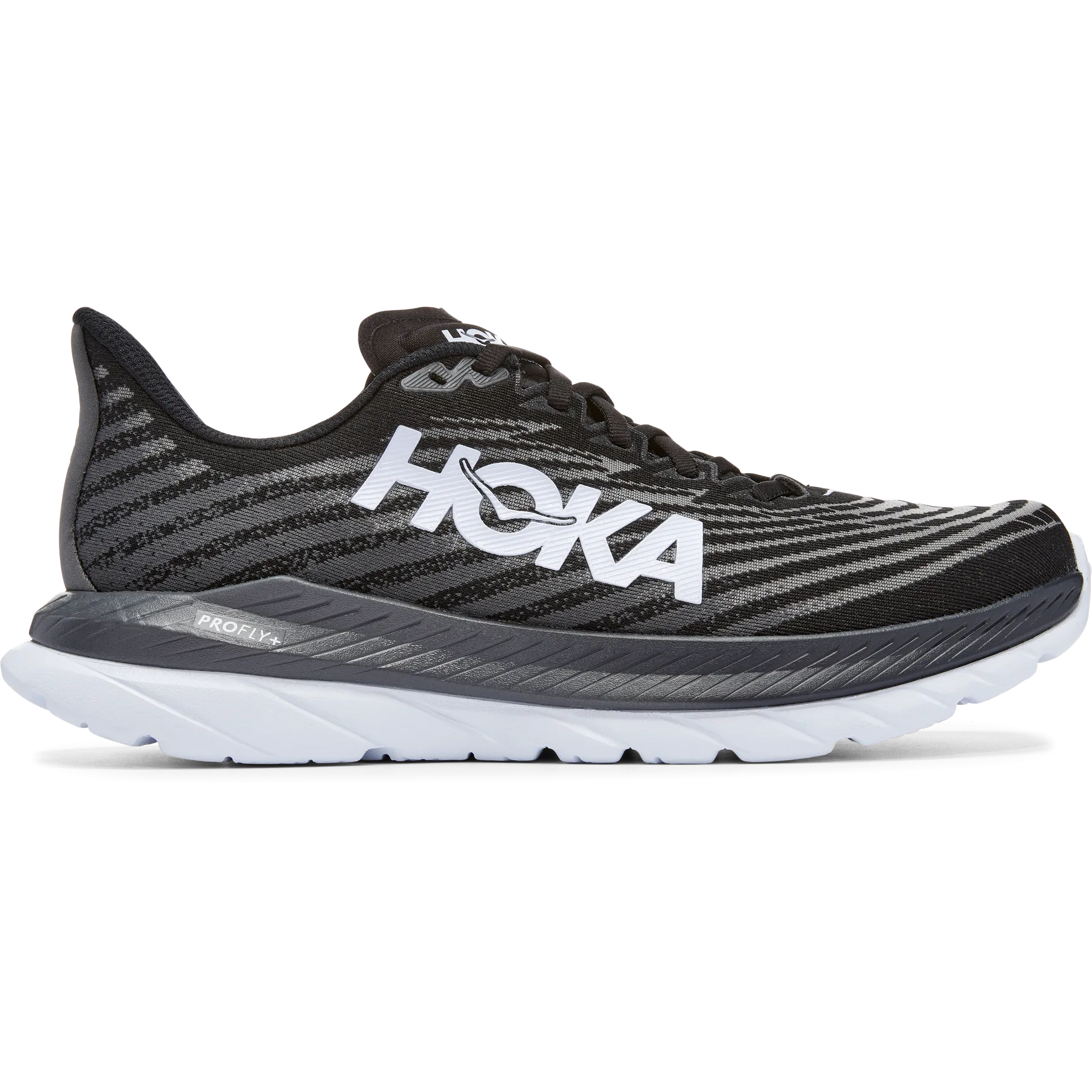 Men's Hoka One One Mach 5, Black/Castlerock, 11.5 2E Wide