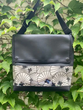 Messenger Bag - Lily Pad Black