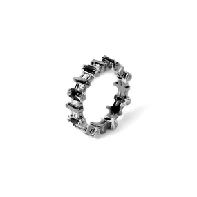 Mini Pilot Ring [Black gems]