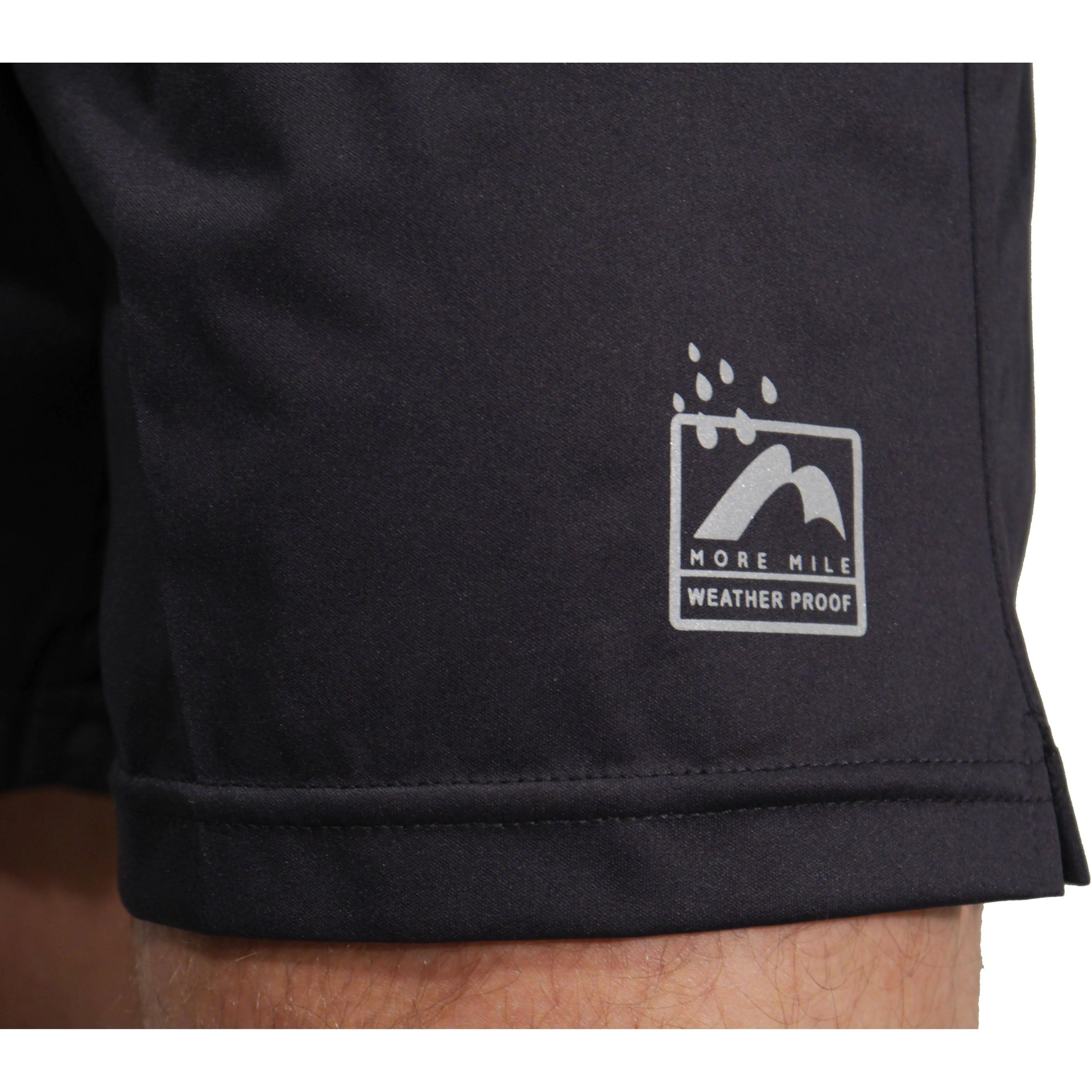 More Mile Weather Proof Mens Running Shorts - Black