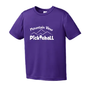 Mountain View Pickleball Club | Youth Short Sleeve Atheletic Shirt | 100% Polyester