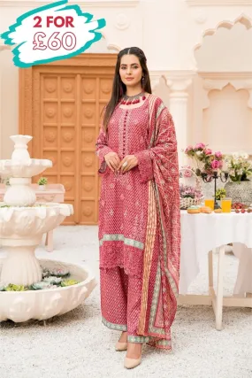 Munira Linen 3 Piece Suit MUN556