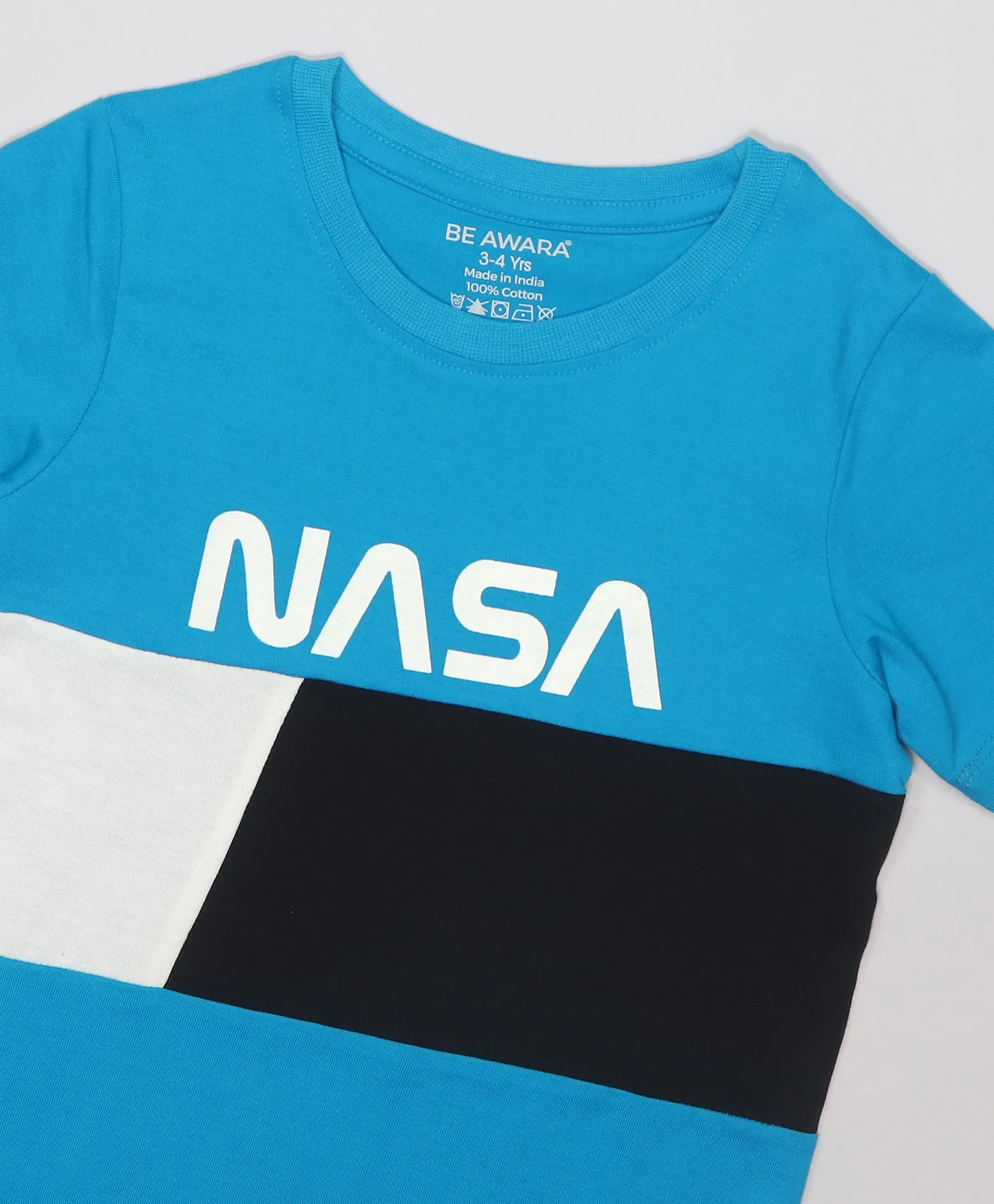 Nasa Print Half Sleeves T-Shirt & Shorts Set