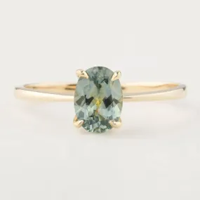 Nina Ring - 1.04ct Light Green MontanaSapphire (One of a kind)