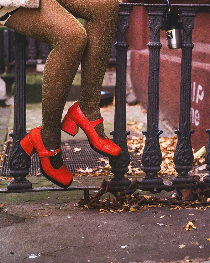 Olivia Maryjane Red Patent