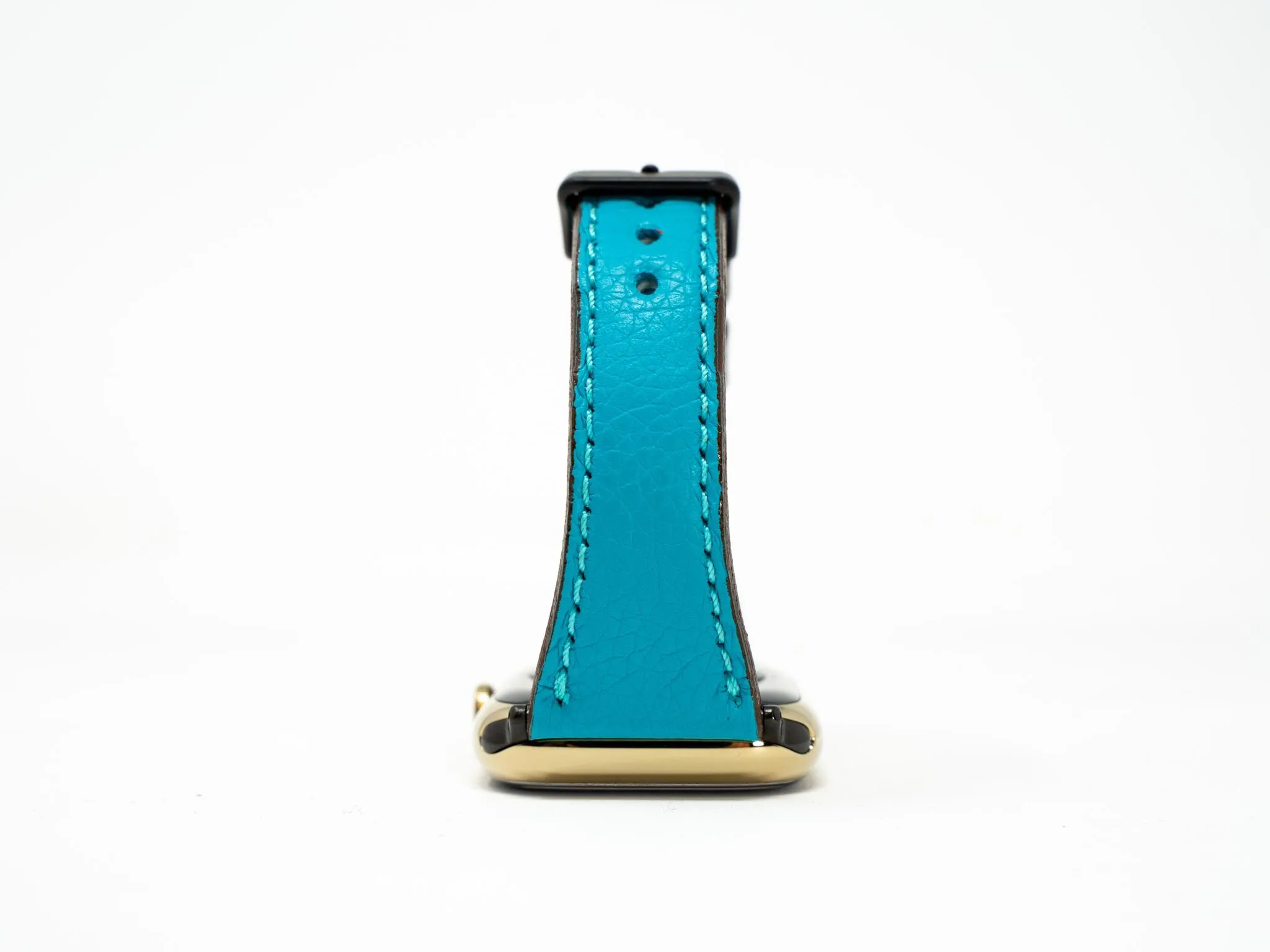 Olpr. leather goods co. Petite Single Italian Leather Apple Watch Band - Turquoise