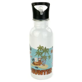 Personalized 20oz Stainless Steel Water Bottle with Straw - Treasure Map