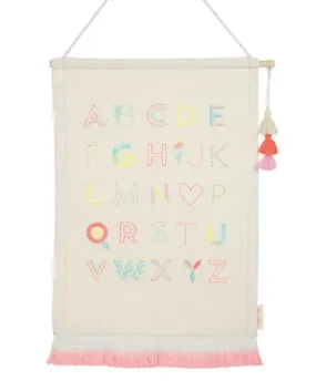 Pink Alphabet Wall Hanging