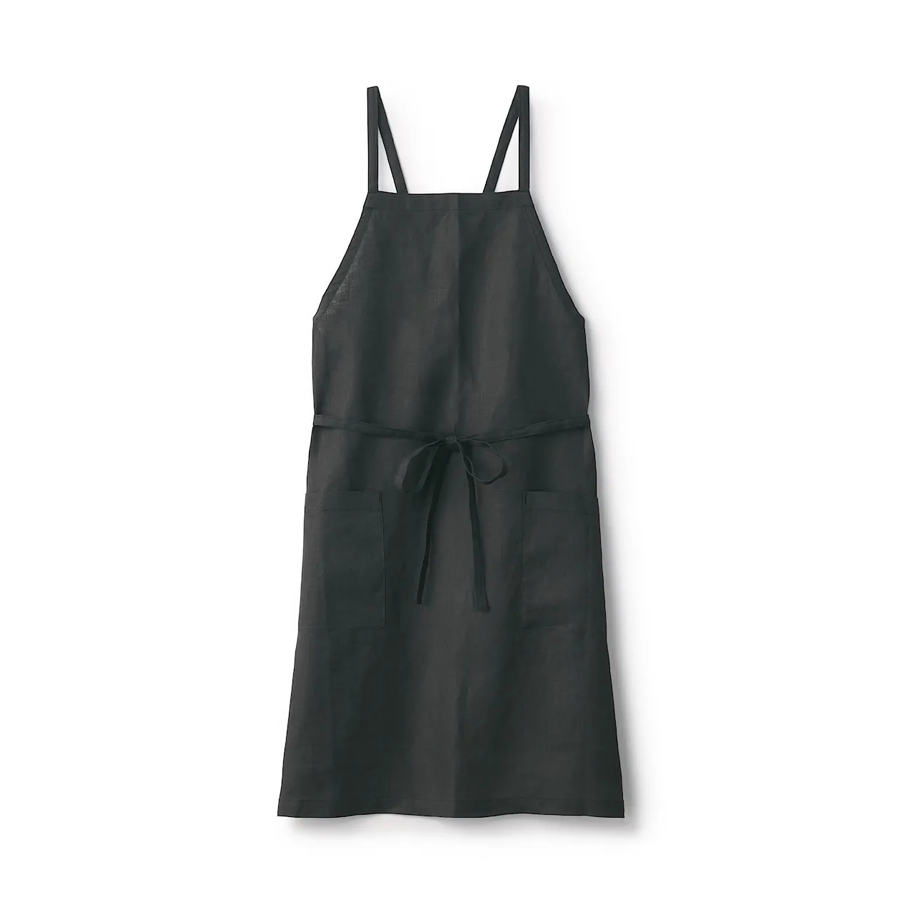 Plain Weave Linen Cross Back Apron