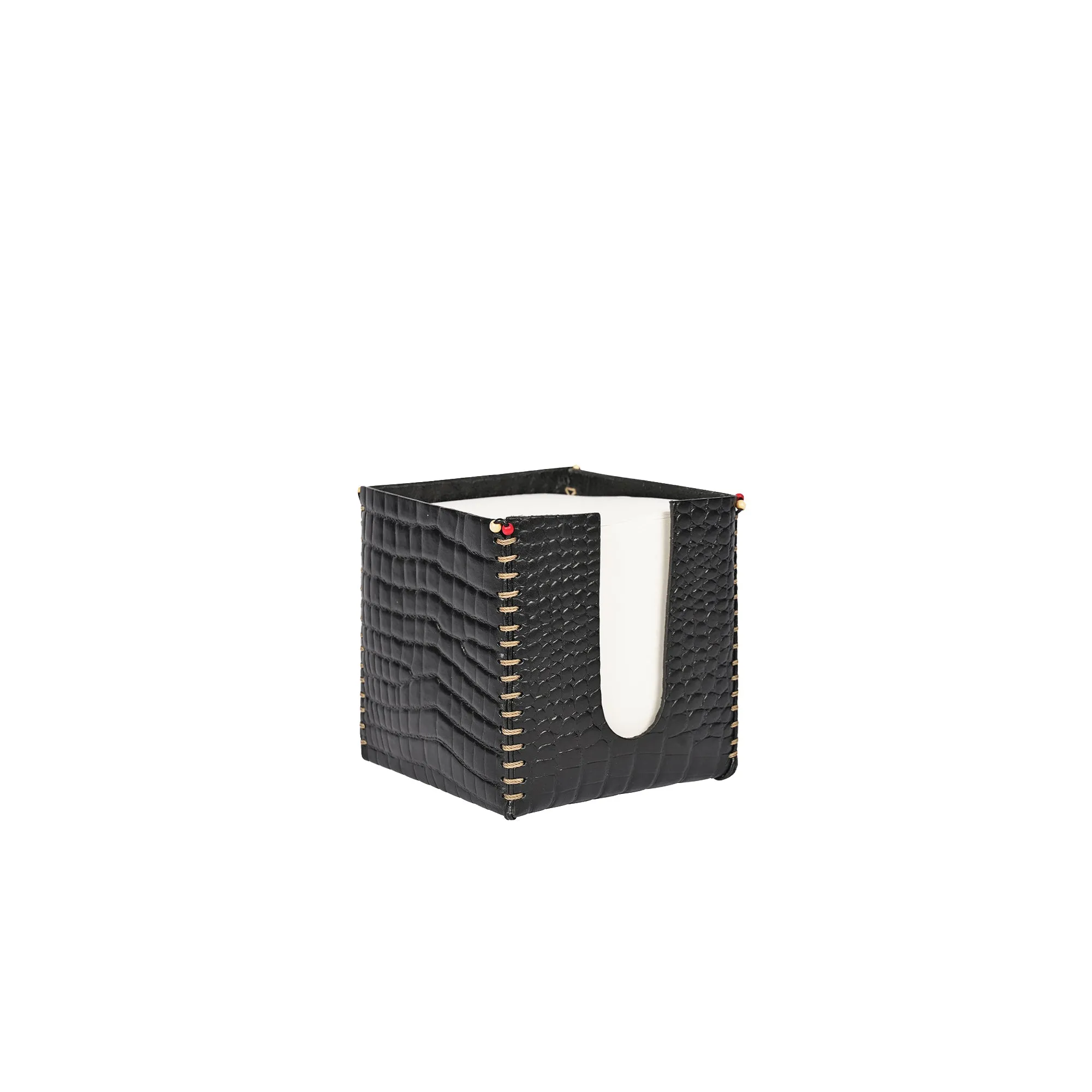 Post-it Holder Printed Croco Black