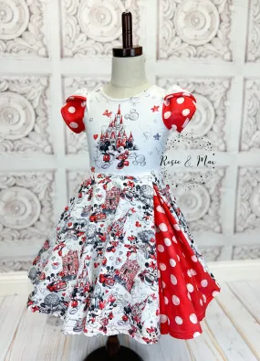 PREORDER - Mouse Park Day - Peek-a-Boo Dress