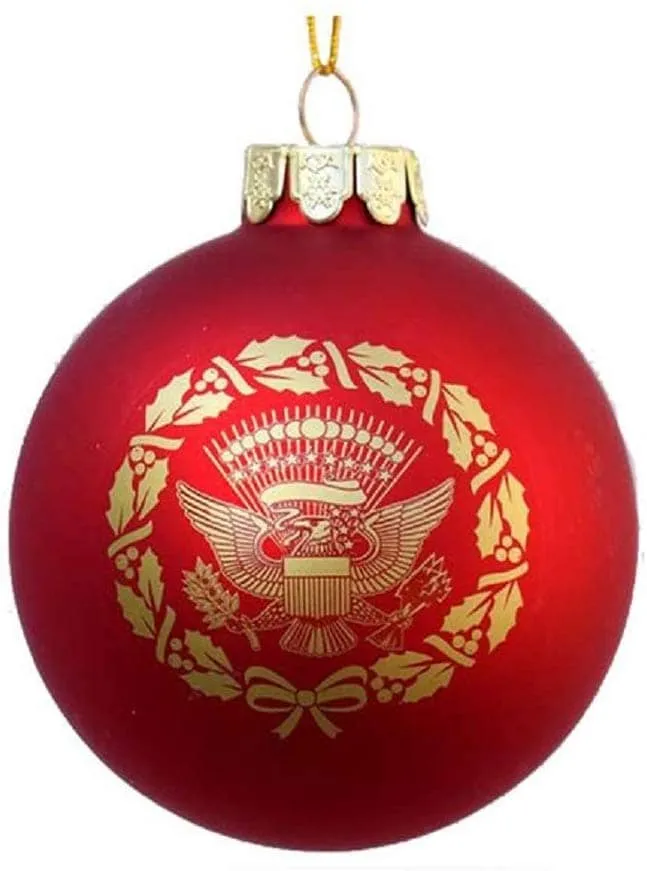 President Donald Trump Ornament 80mm Glass Christmas Holiday Trump Ball Ornament