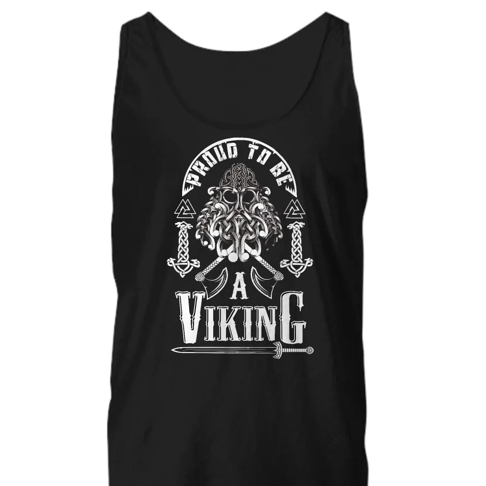 Proud To Be A Viking Black Tank Top