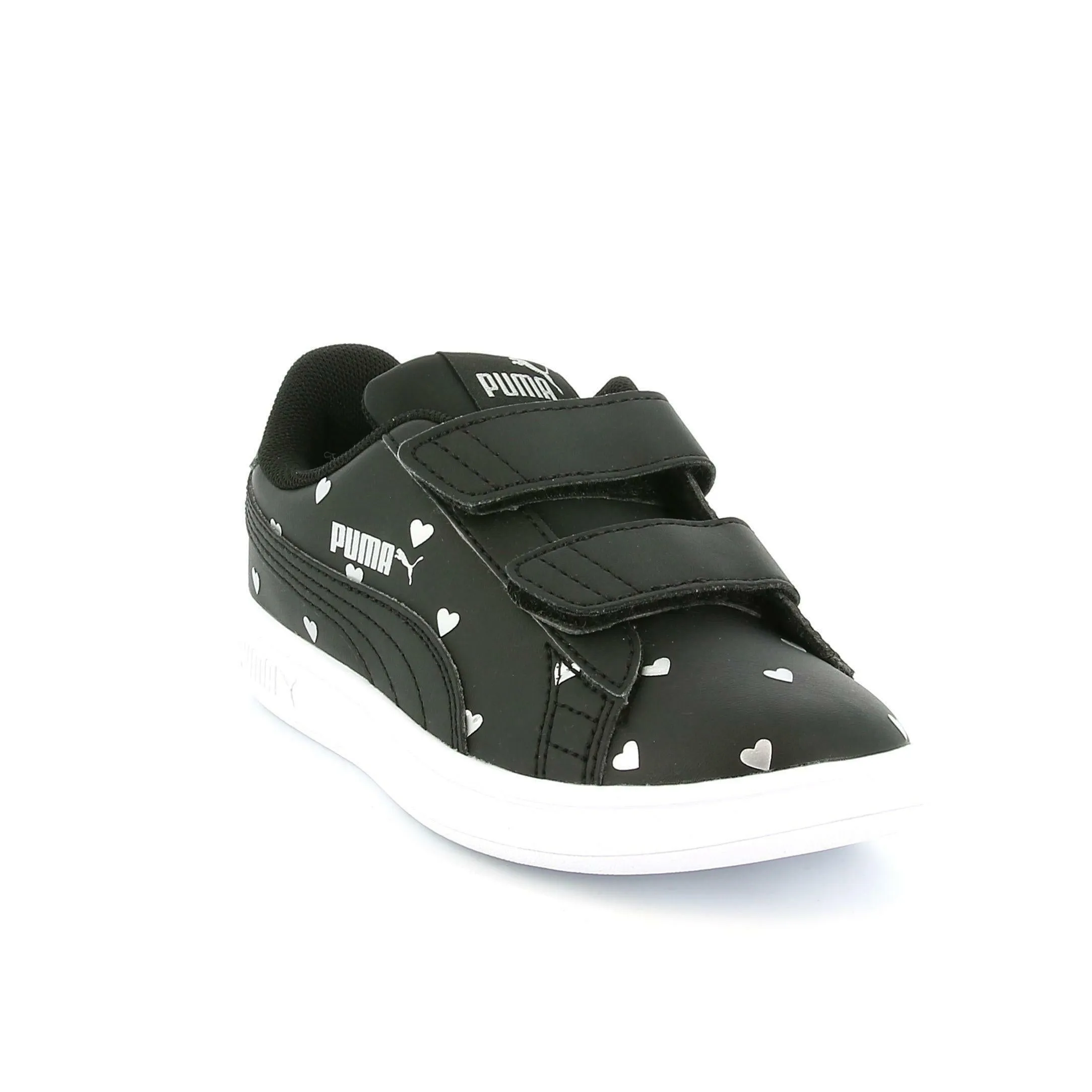 Puma girls' sneakers with velcro Smash v2 L Studs V PS 374844 01 black