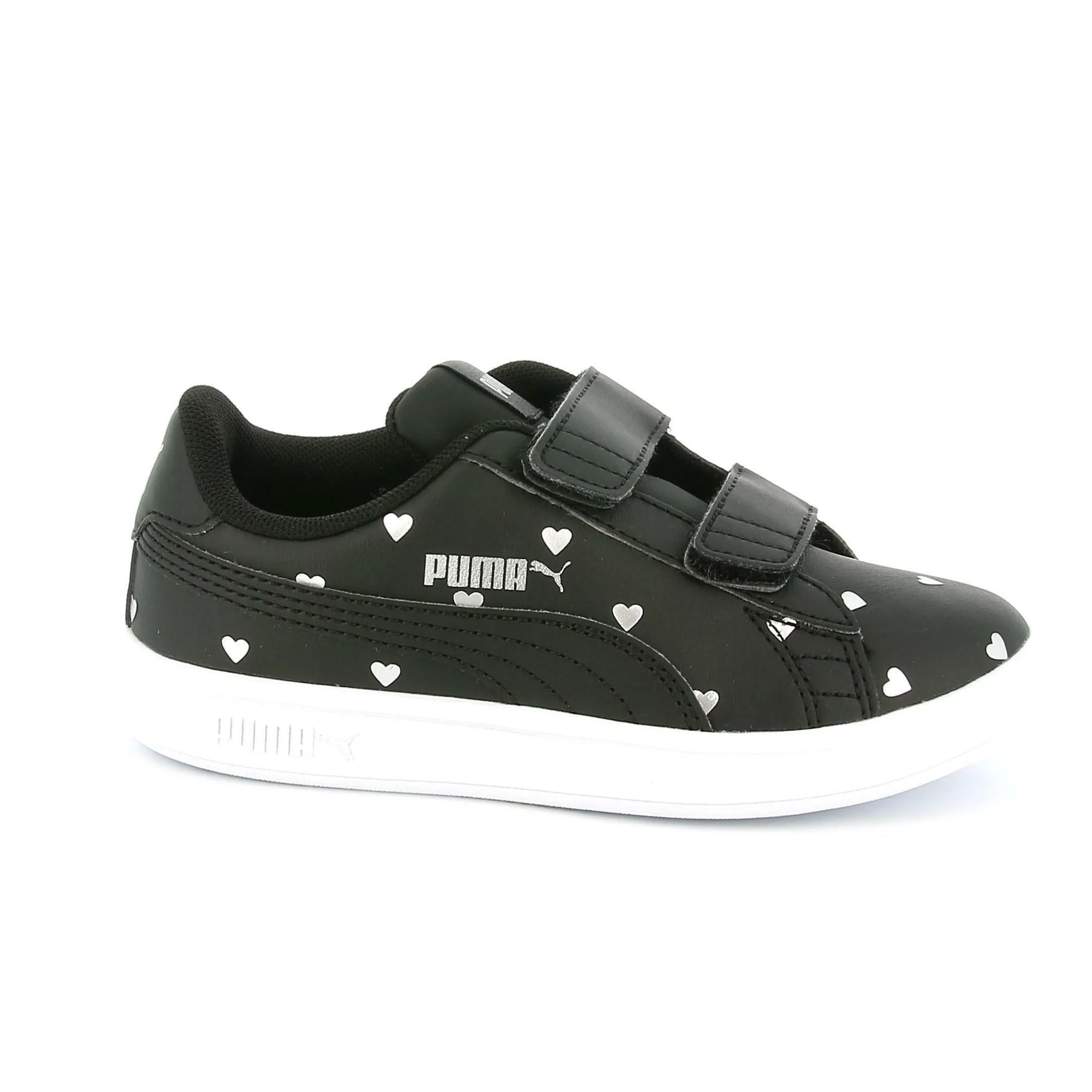 Puma girls' sneakers with velcro Smash v2 L Studs V PS 374844 01 black