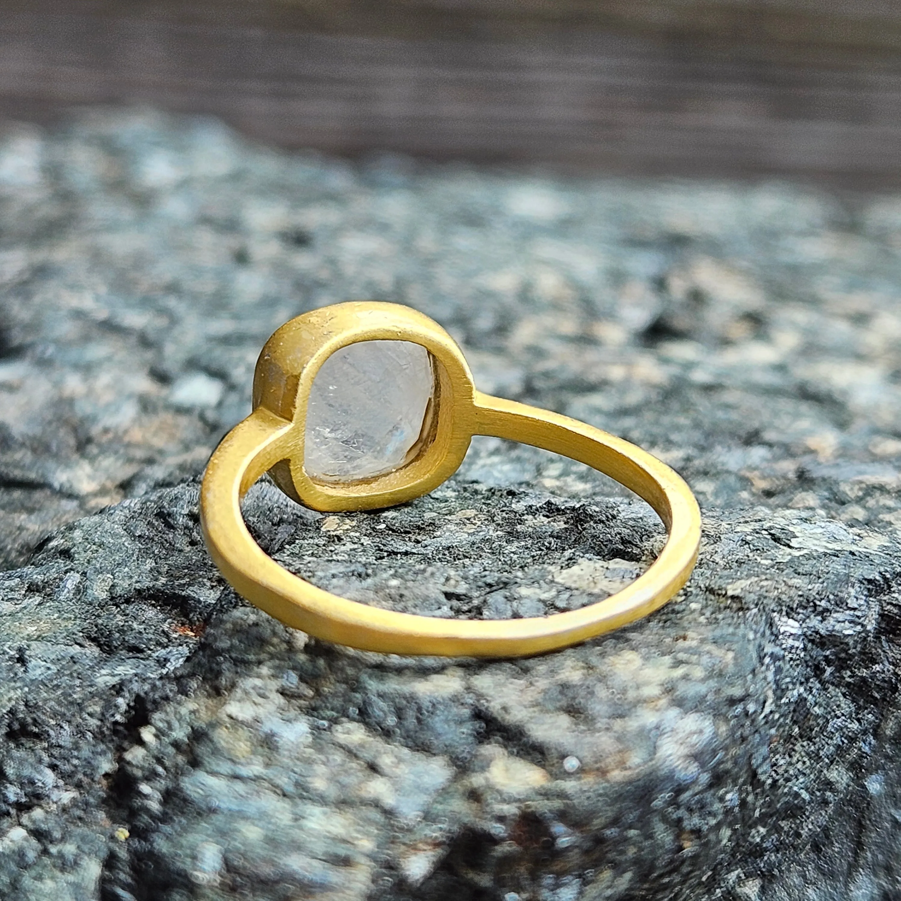 Rainbow Moonstone Mountain Mist Ring