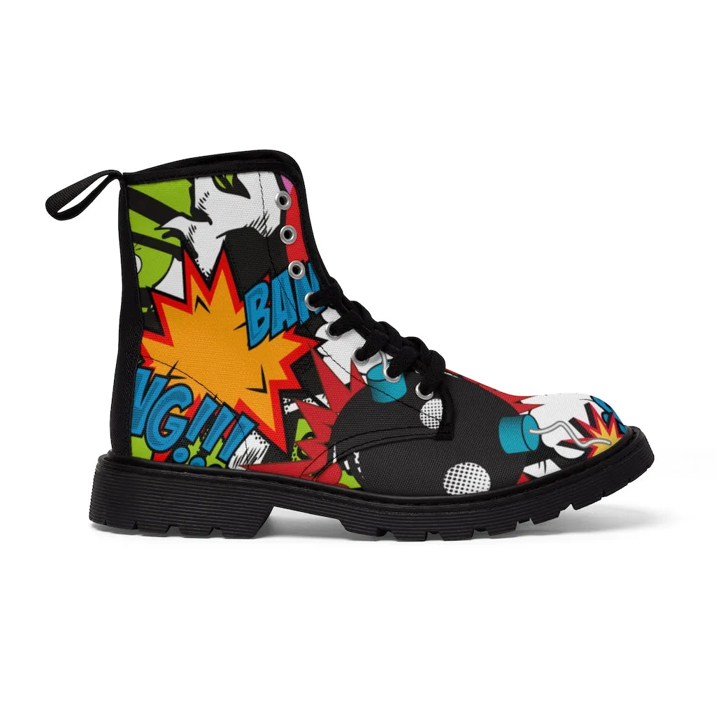 Retro Bomb Men's Canvas Boots