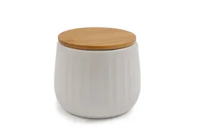 Ribbed Storage Jar