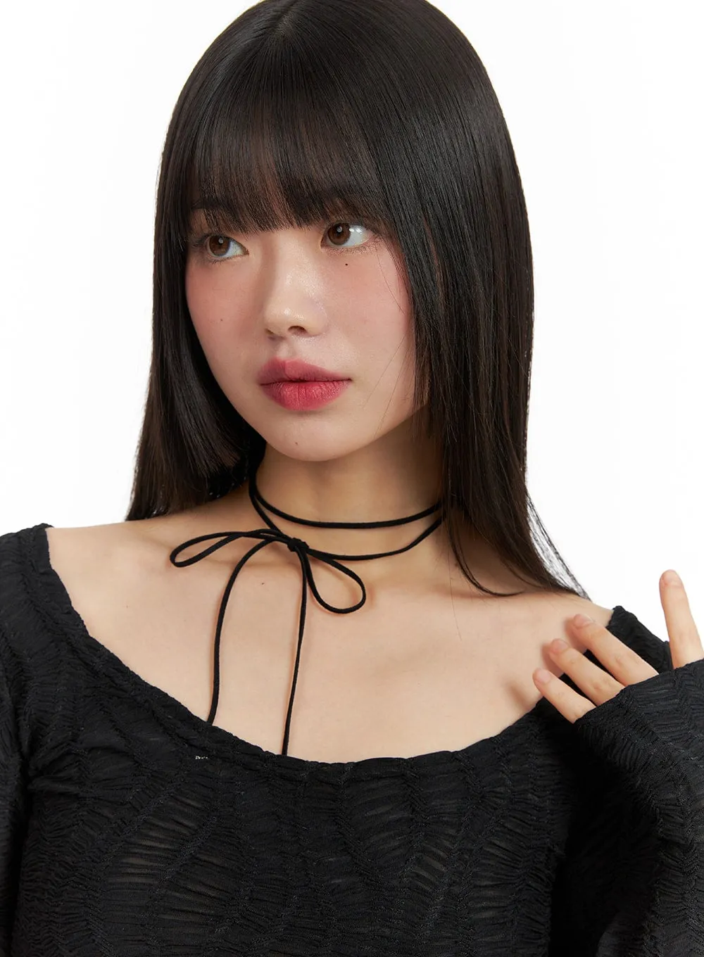 Ribbon Choker Necklace CF422