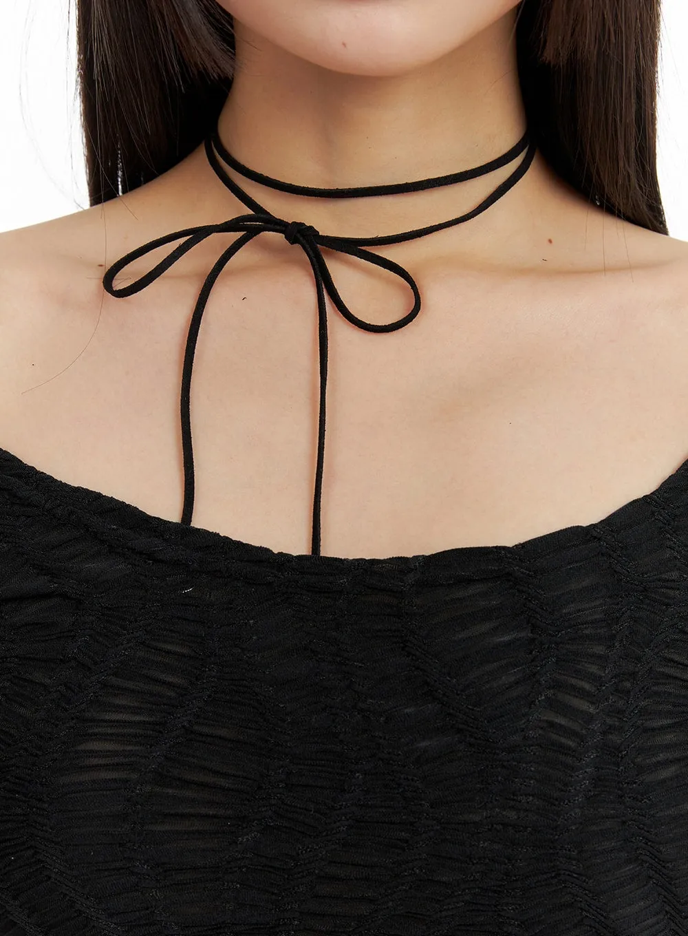 Ribbon Choker Necklace CF422