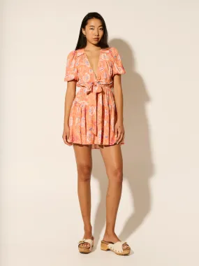 Rosa Tie Front Mini Dress