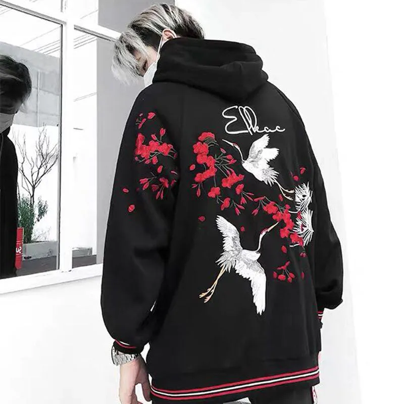 Rose crane hoodie