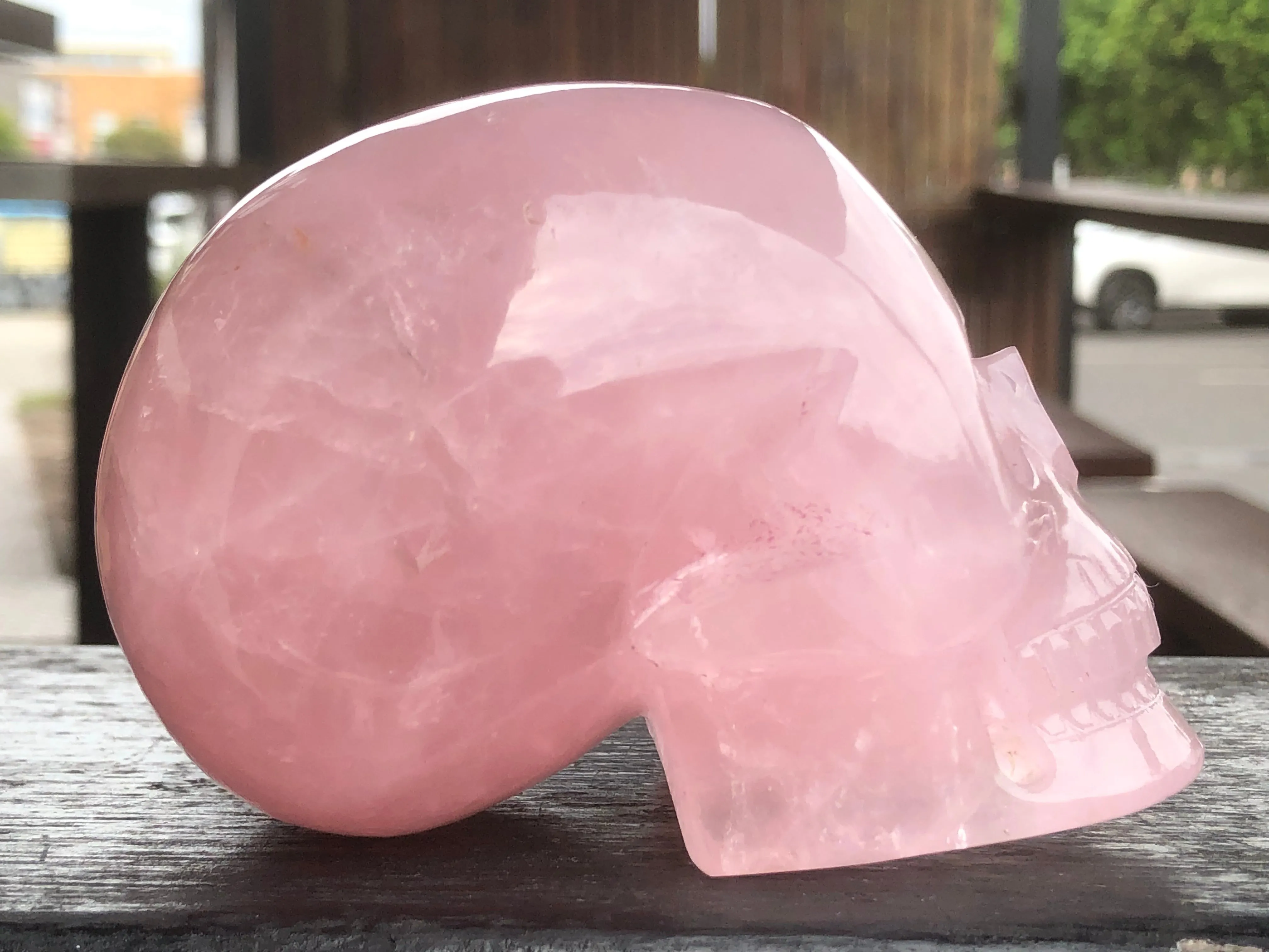 Rose Quartz Skull [1k1615]