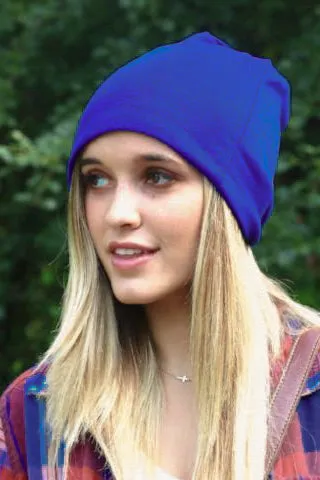 Royal Blue Peek-A-Boo Beanie