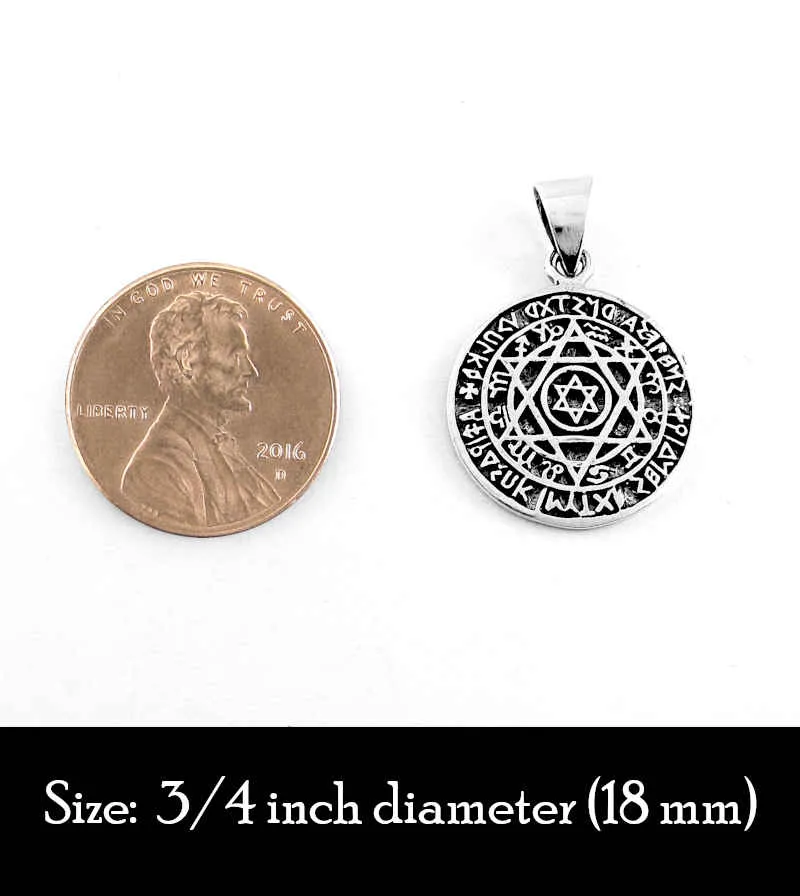 Seal of Solomon / Star of David Hexagram Pendant