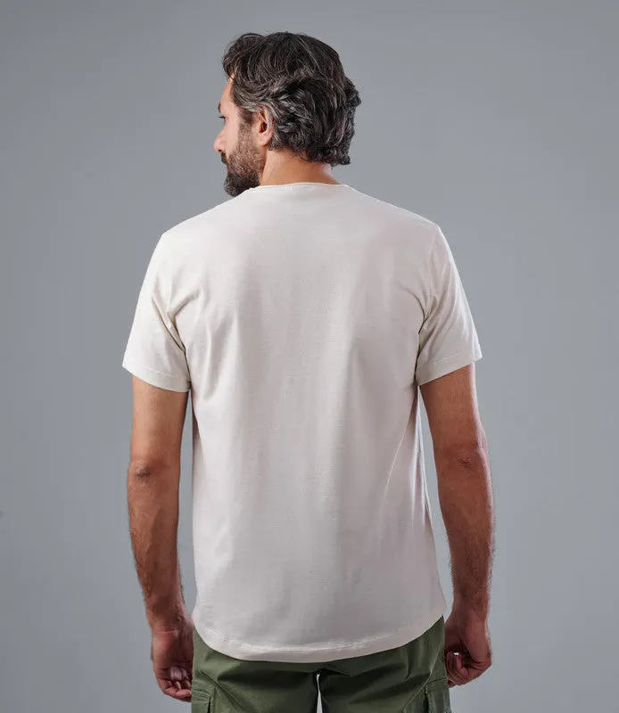 SHORT SLEEVE SLIM T-SHIRT - OFF WHITE