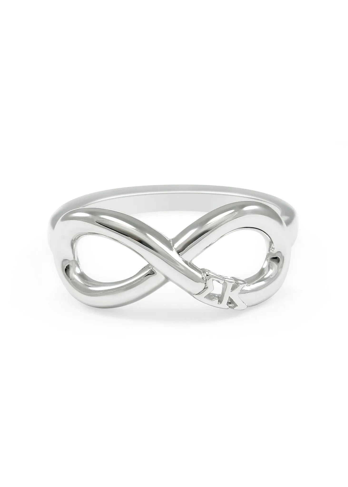 Sigma Kappa Sterling Silver Infinity Ring