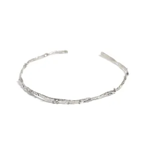 Silver Rhodium Maya Choker Necklace