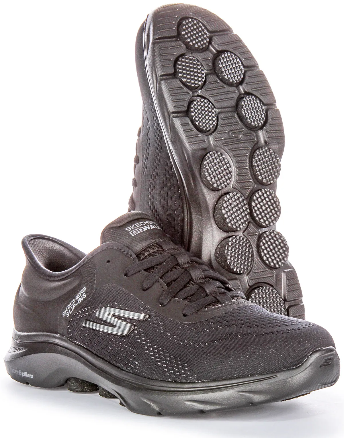 Skechers Go Walk 7 Val In Black Black For Women