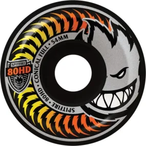 Spitfire Fade Black Conical Full Wheels 80HD 58mm