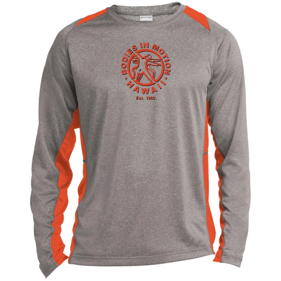 ST361LS Long Sleeve Heather Colorblock Performance Tee