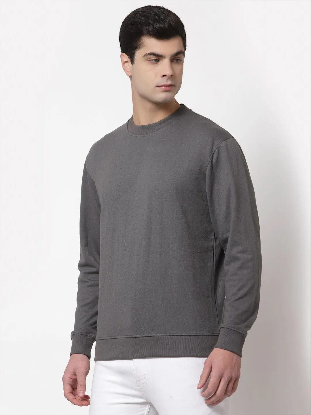 Style Quotient Men Grey Sweatshirt