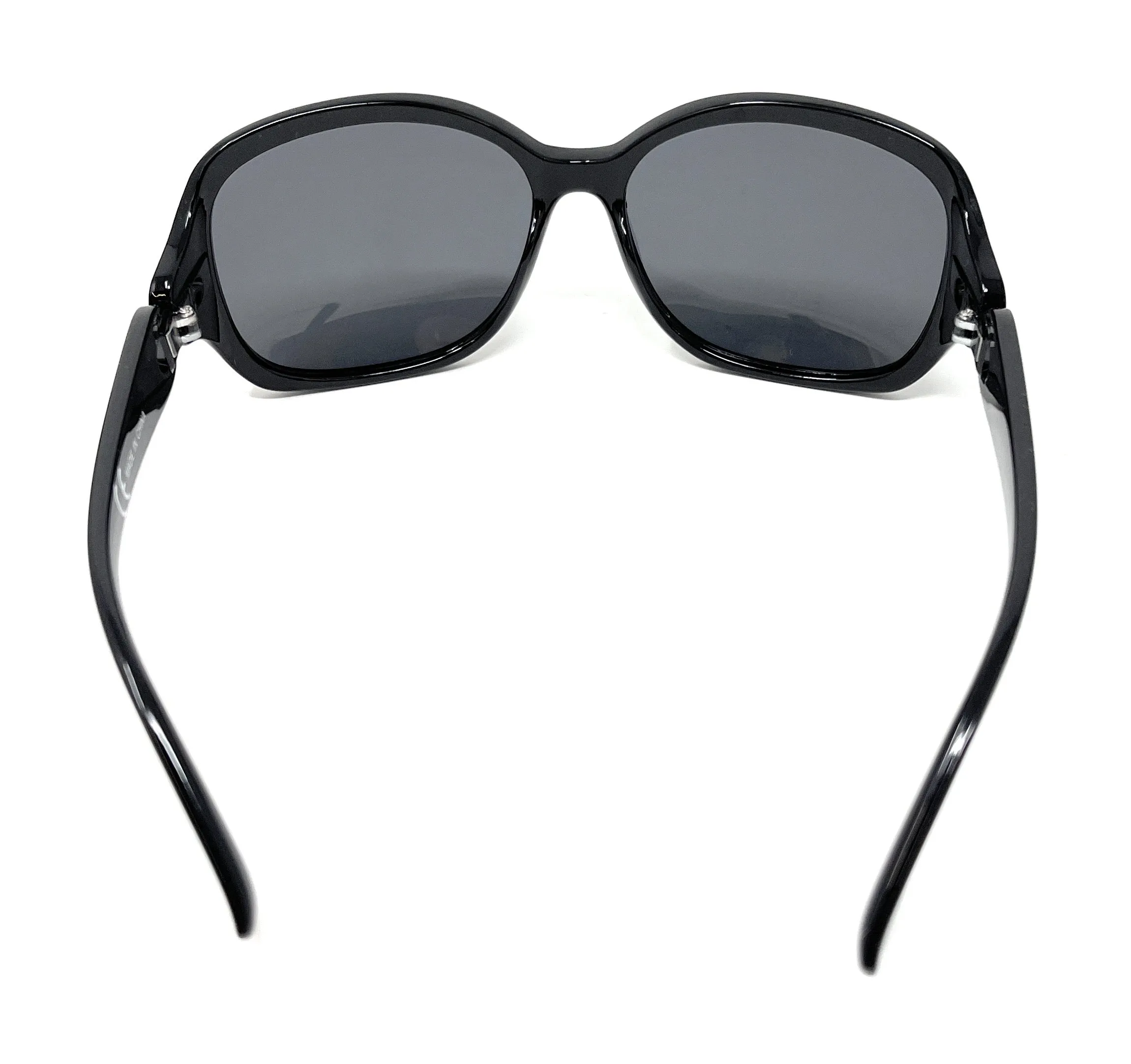 Sunglasses Black Frame Black Lens Sliver Hinge Next 102