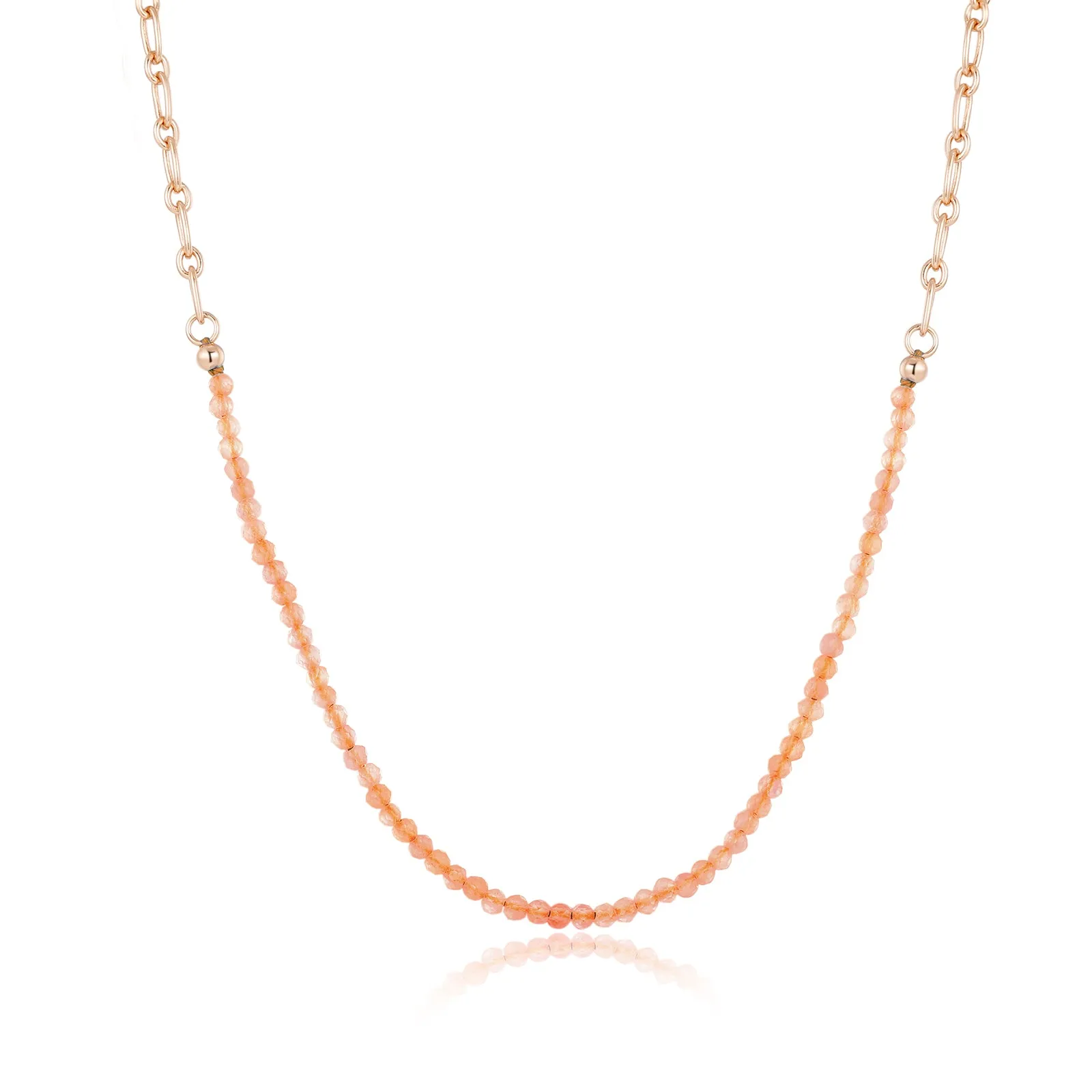 Sunstone Gold Oval Link Necklace Chain