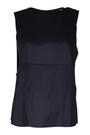 T By ALEXANDER WANG Black Backless Silk Vest Top (6)